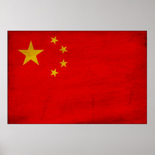 Affiche Drapeau de la Chine