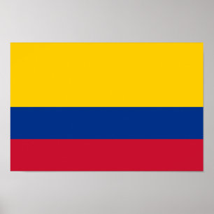 Affiche Drapeau de la Colombie