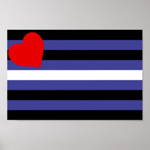 Affiche Drapeau de la Fierté de cuir