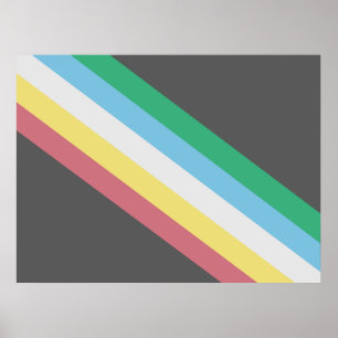 Affiche Drapeau de la Fierté d'invalidité