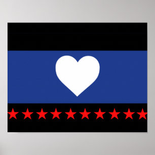 Affiche Drapeau de la fierté du pied