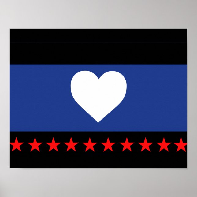 Affiche Drapeau de la fierté du pied (Devant)