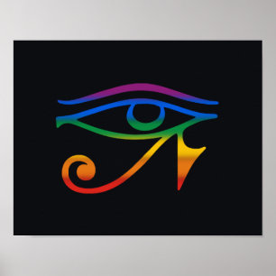Affiche Drapeau de la fierté gay goth