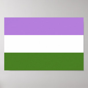 Affiche Drapeau de la fierté queer