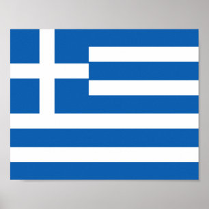 Affiche Drapeau de la Grèce