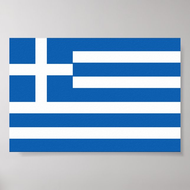 Affiche Drapeau de la Grèce Drapeau grec (Devant)