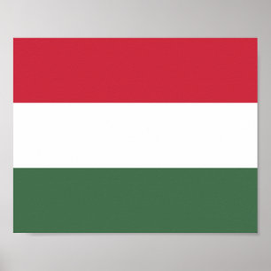 Affiche Drapeau de la Hongrie