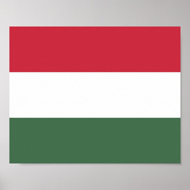 Affiche Drapeau de la Hongrie (Devant)
