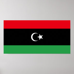Affiche Drapeau de la Libye