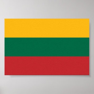 Affiche Drapeau de la Lituanie