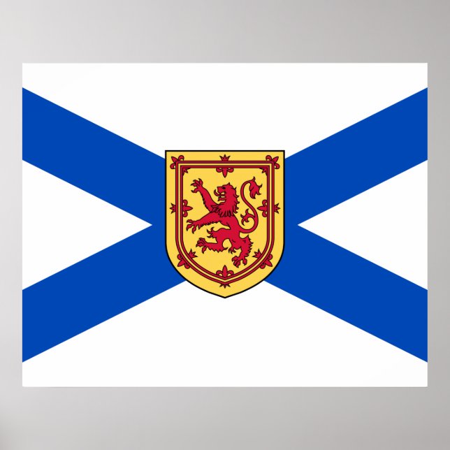 Affiche Drapeau de la Nouvelle-Écosse (Province canadienne (Devant)