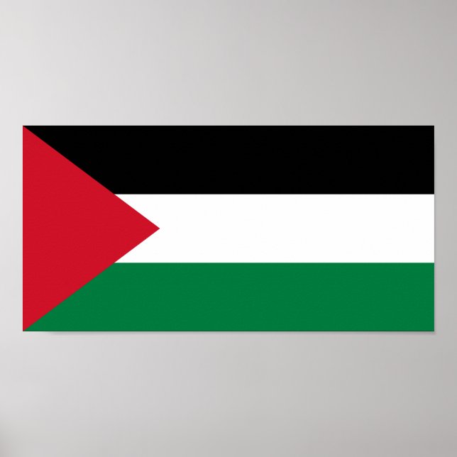 Affiche Drapeau de la Palestine (Devant)