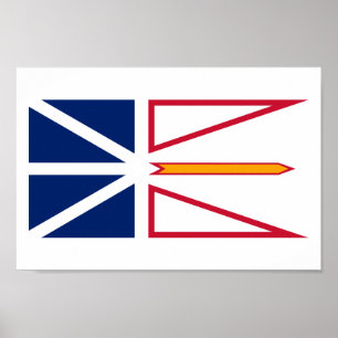 Affiche Drapeau de la province de Terre-Neuve-et-Labrador