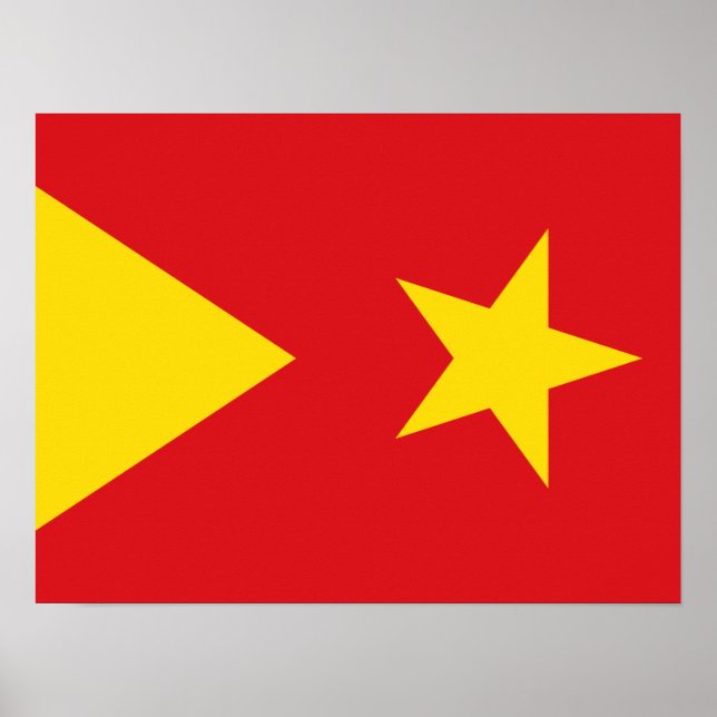 Affiche Drapeau de la région de Tigray (Devant)