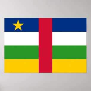 Affiche Drapeau de la République centrafricaine