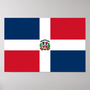 Affiche Drapeau de la République Dominicaine