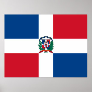 Affiche Drapeau de la République Dominicaine
