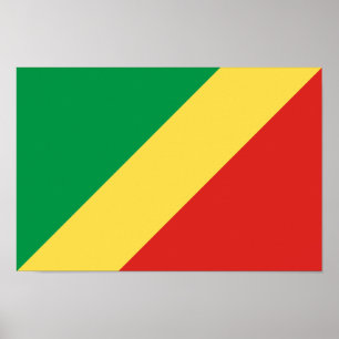 Affiche Drapeau de la République du Congo