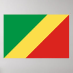 Affiche Drapeau de la République du Congo