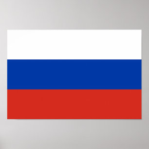 Affiche Drapeau de la Russie