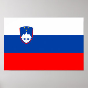 Affiche Drapeau de la Slovénie