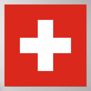 Affiche Drapeau de la Suisse