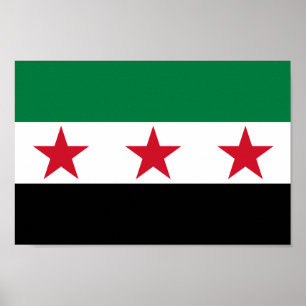 Affiche Drapeau de la Syrie