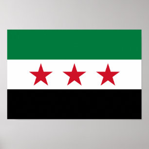 Affiche Drapeau de la Syrie