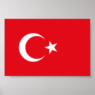 Affiche Drapeau de la Turquie