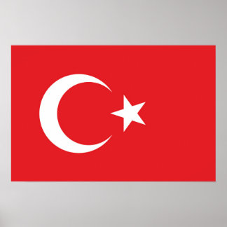 Affiche Drapeau de la Turquie