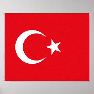 Affiche Drapeau de la Turquie