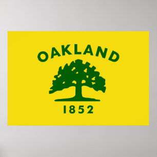 Affiche Drapeau de la ville d'Oakland (Californie)