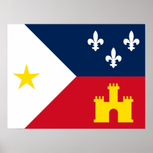 Affiche Drapeau de l'Acadiana