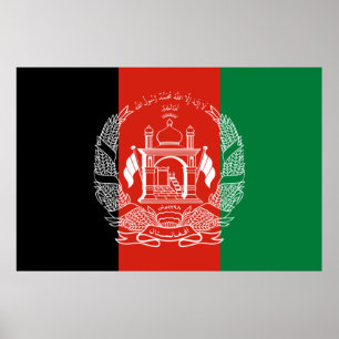 Affiche Drapeau de l'Afghanistan