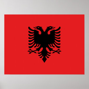 Affiche Drapeau de l'Albanie
