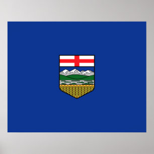 Affiche Drapeau de l'Alberta
