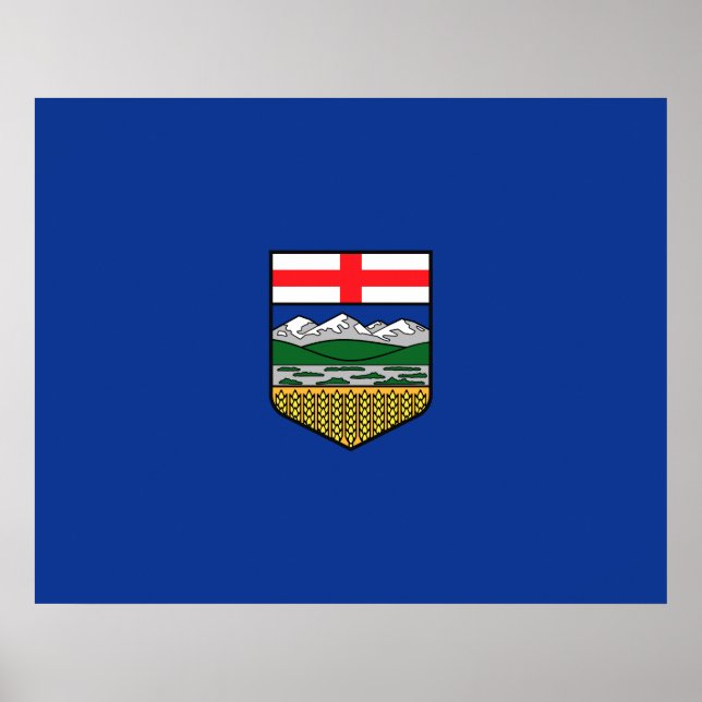 Affiche Drapeau de l'Alberta (Devant)
