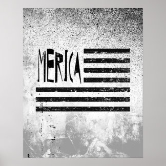 Affiche Drapeau de l'Amérique