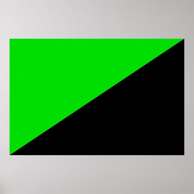 Affiche Drapeau de l'anarchisme vert (Devant)