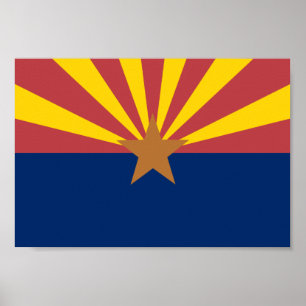 Affiche Drapeau de l'Arizona