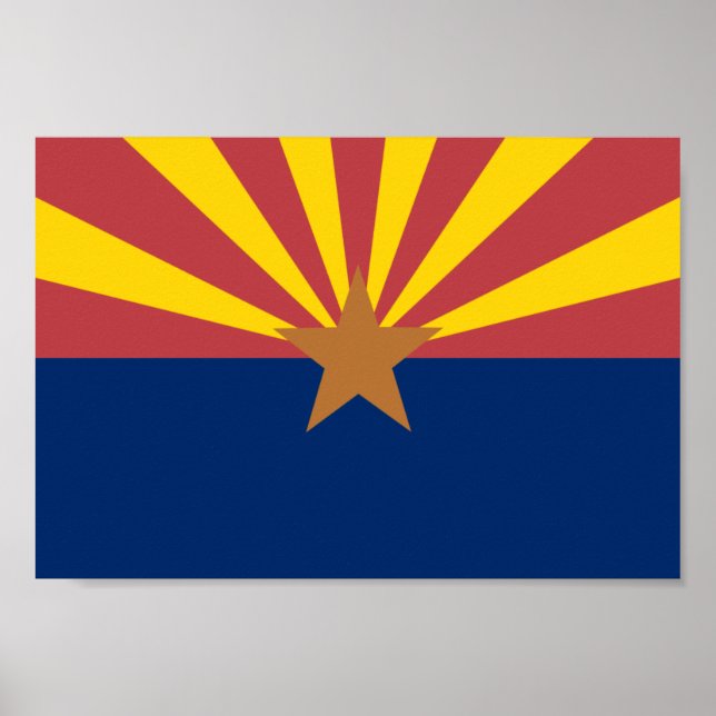 Affiche Drapeau de l'Arizona (Devant)