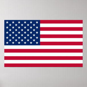 Affiche Drapeau de l'armée américaine Etats-Unis de