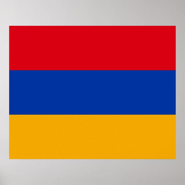 Affiche Drapeau de l'Arménie (Devant)