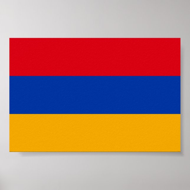 Affiche Drapeau de l'Arménie (Devant)