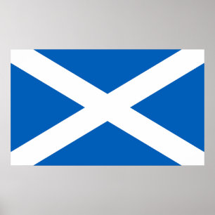 Affiche Drapeau de l'Ecosse, le drapeau Saltire, Andrew's 