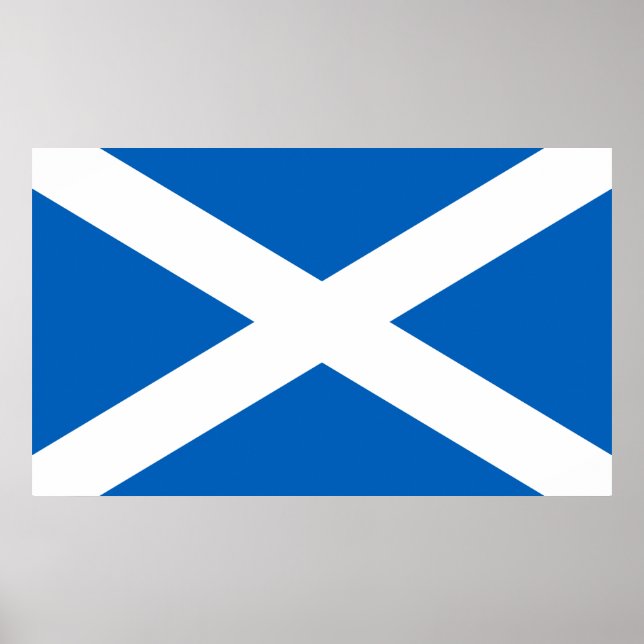 Affiche Drapeau de l'Ecosse, le drapeau Saltire, Andrew's  (Devant)