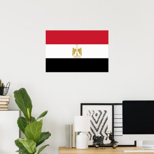 Affiche Drapeau de l'Égypte