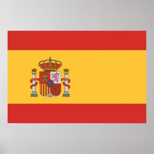 Affiche Drapeau de l'Espagne (Devant)