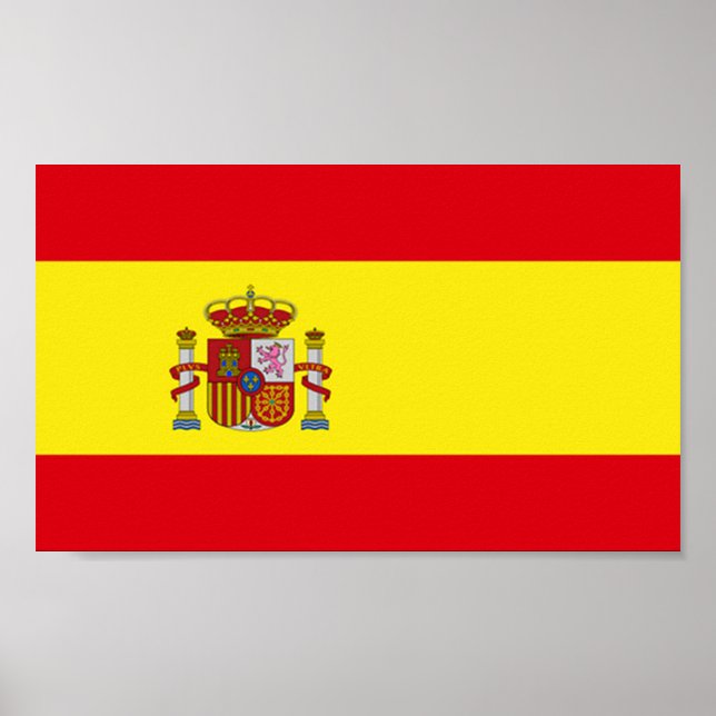 Affiche Drapeau de l'Espagne (Devant)