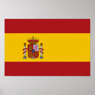 Affiche Drapeau de l'Espagne